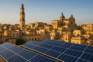 Impianto fotovoltaico a Lecce su edificio industriale