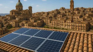 Impianto fotovoltaico a Caltanissetta con incentivi CER e PNRR