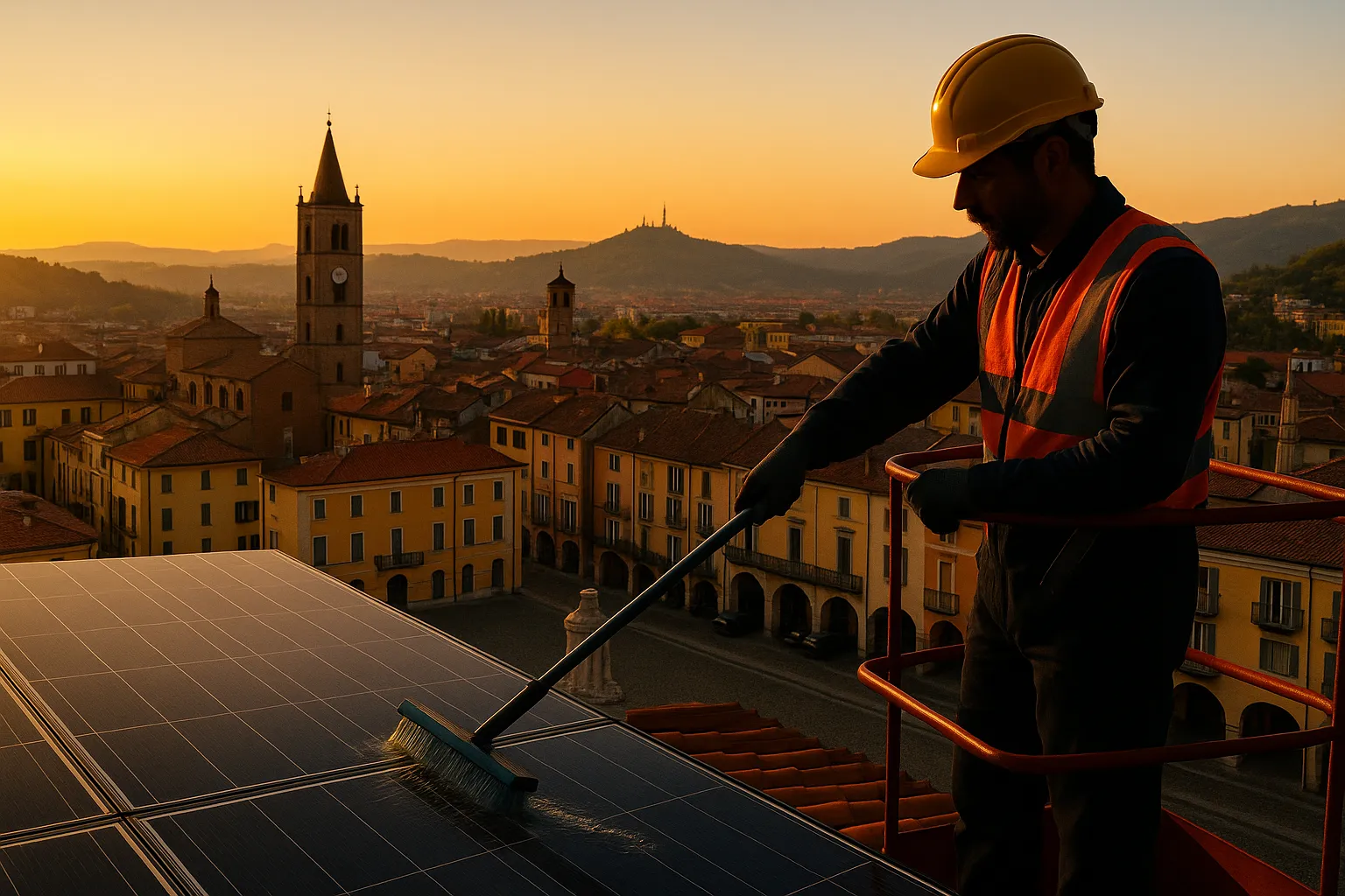 Pulizia pannelli solari ad Acqui Terme