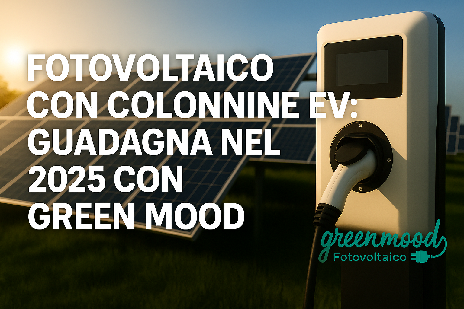 Impianto fotovoltaico con colonnine di ricarica