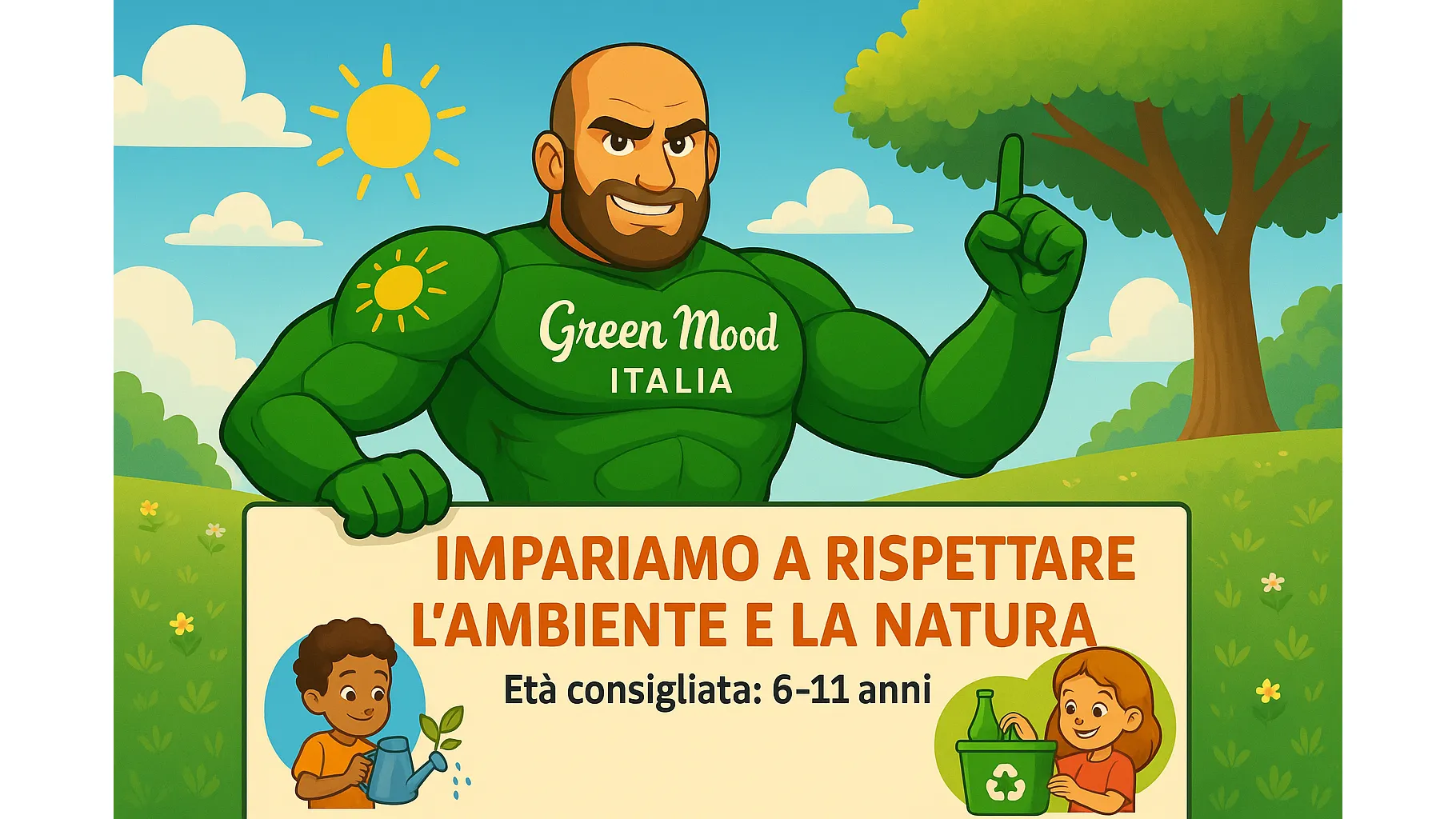 Supereroe Green Mood – Educazione ambientale per bambini