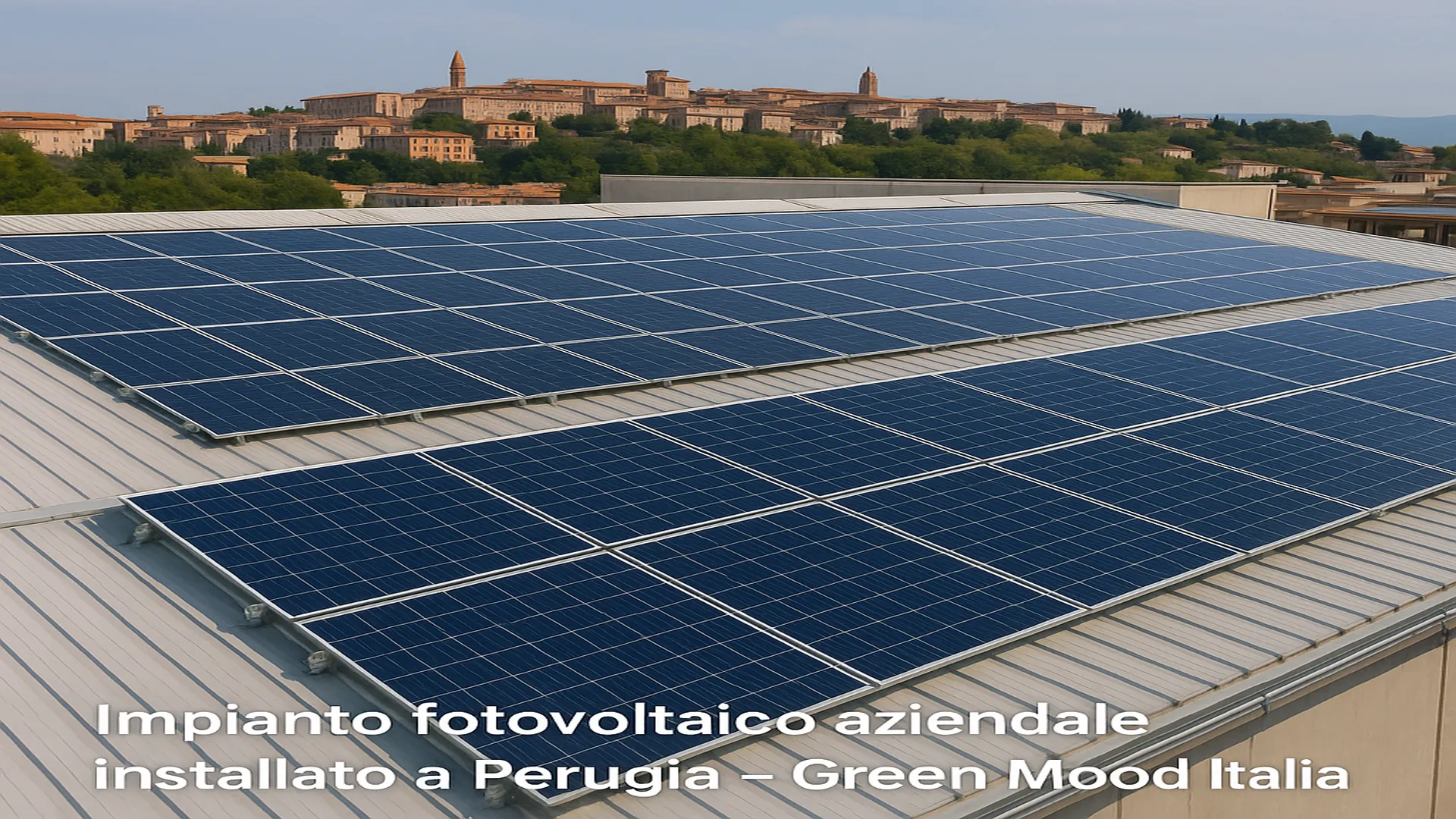 Impianto fotovoltaico aziendale in Umbria