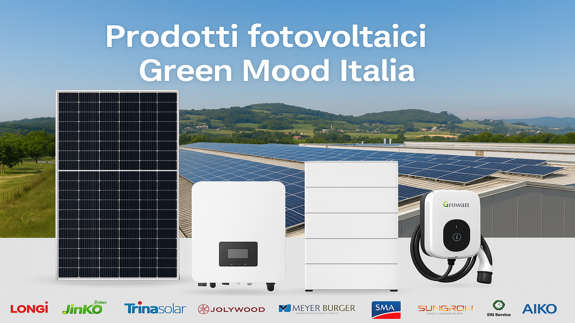 Gamma completa prodotti fotovoltaici Green Mood Italia