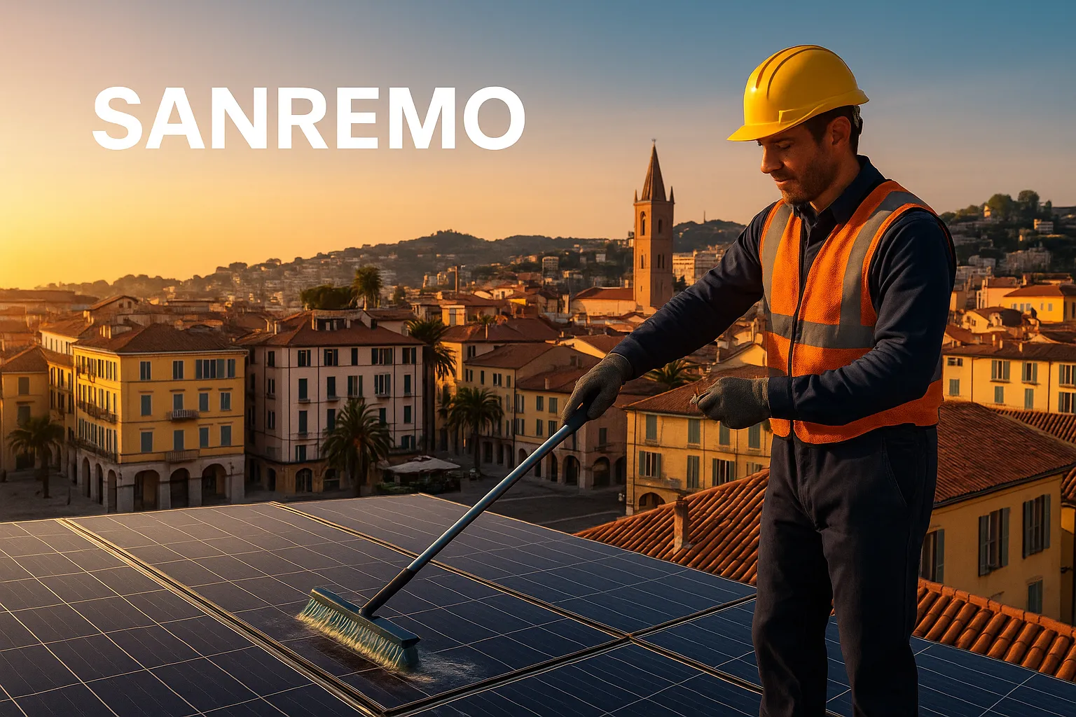 Pulizia pannelli solari Sanremo prima e dopo Green Mood