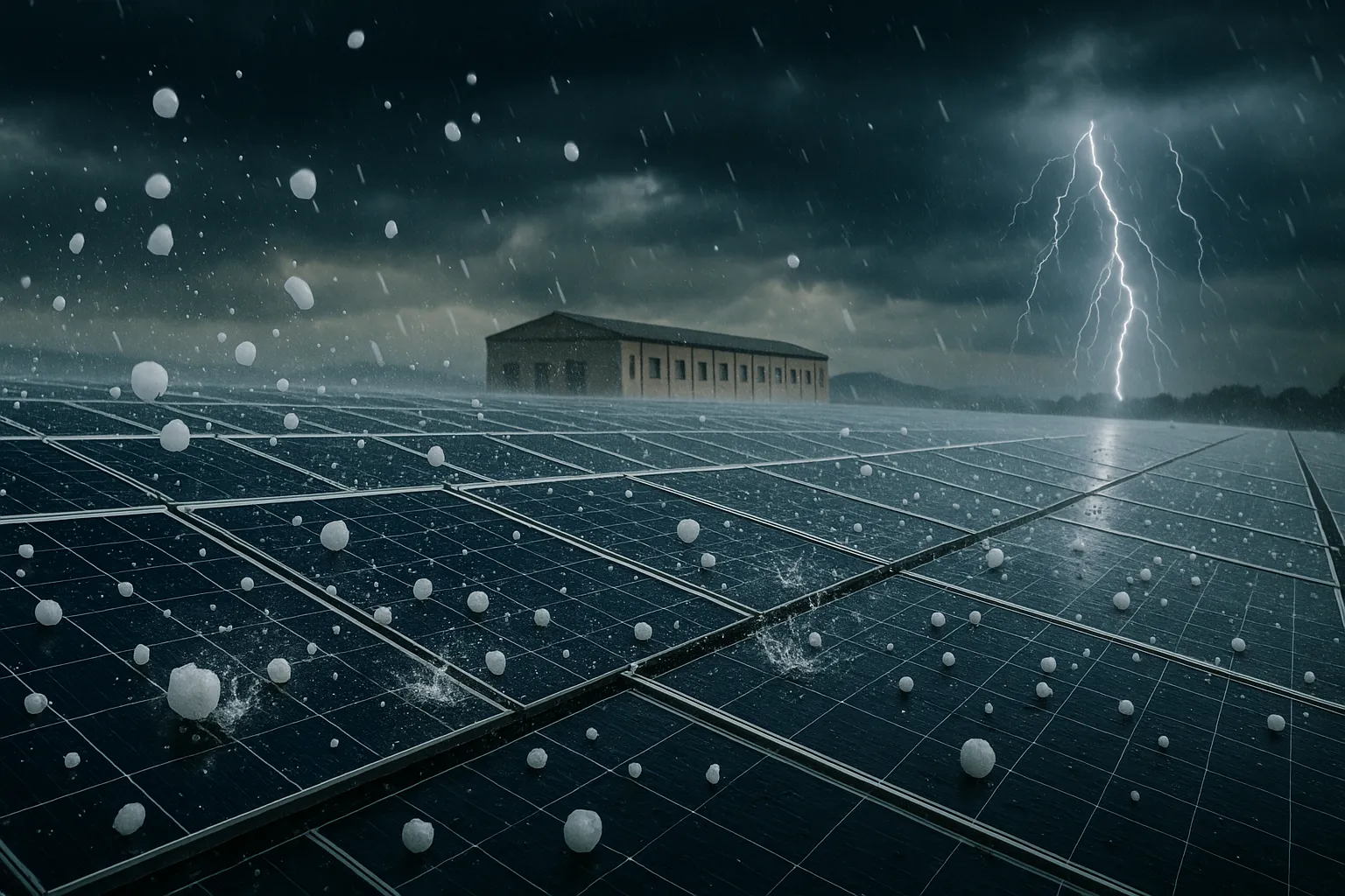 Danni da grandine su impianto fotovoltaico assicurato