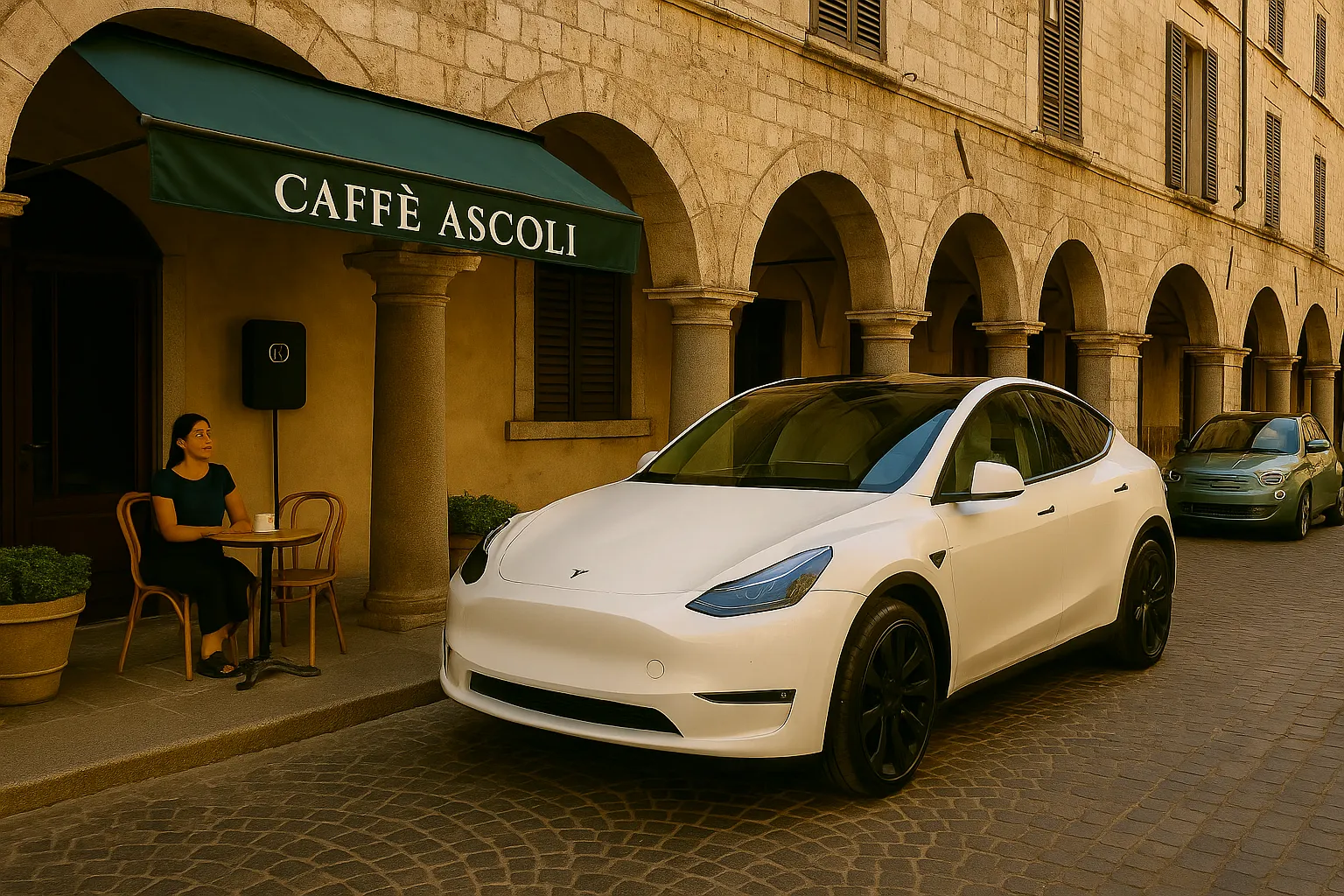 Colonnine EV installate ad Ascoli Piceno in zona centrale