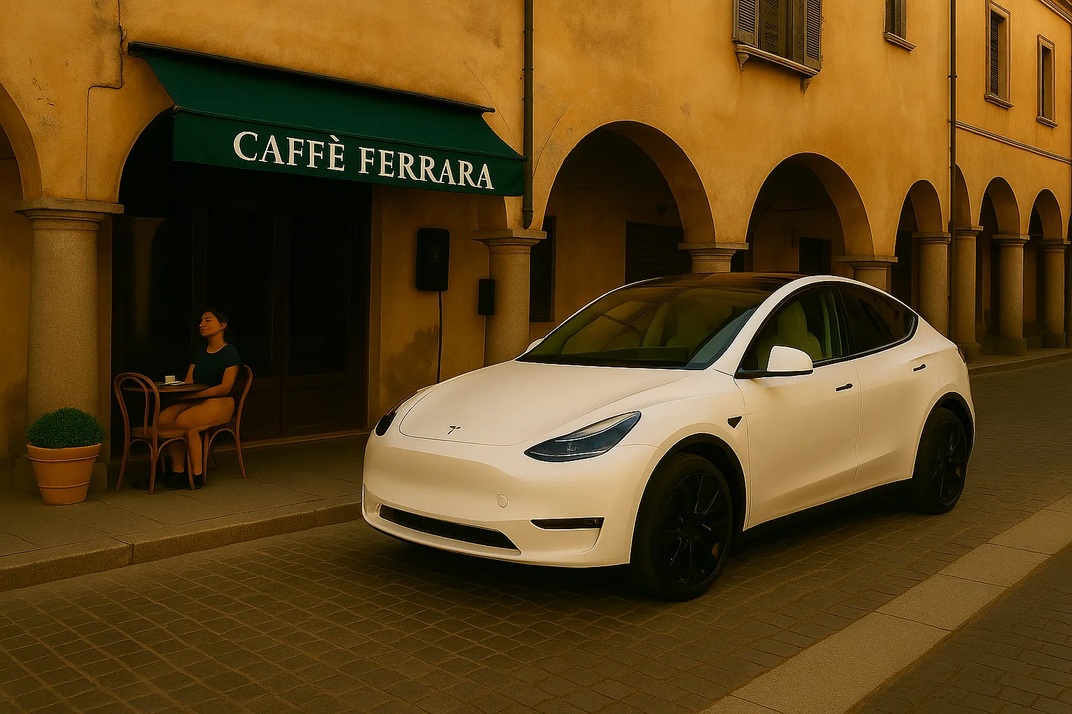 Colonnine EV installate a Ferrara in zona centrale