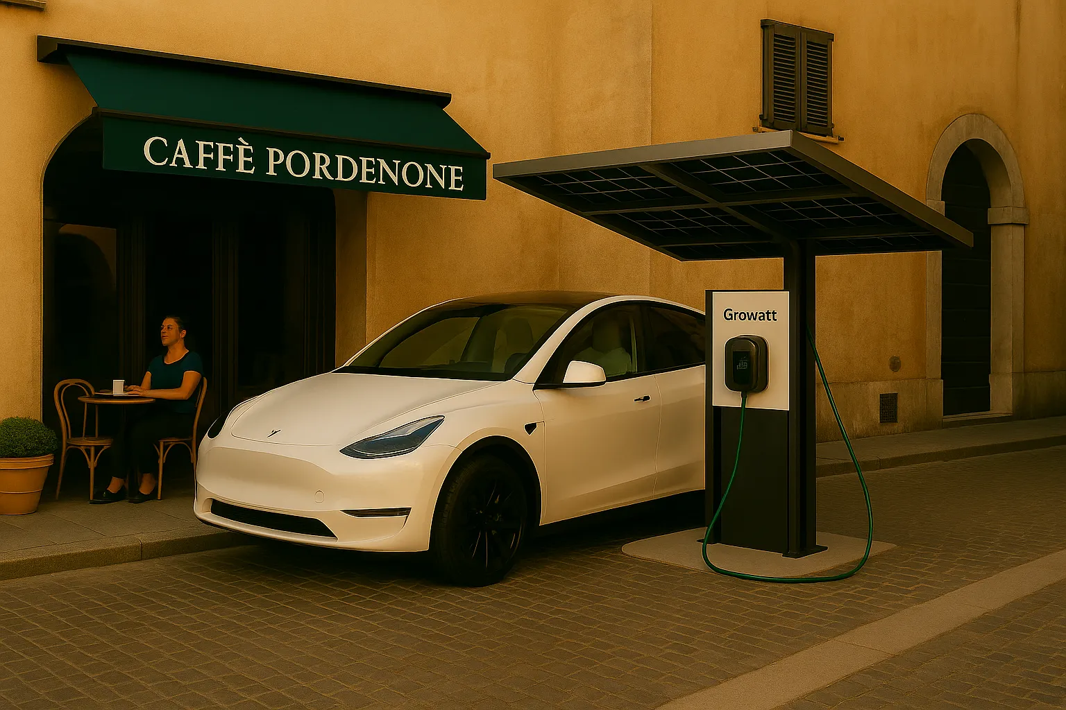 Colonnine EV installate a Pordenone in zona centrale