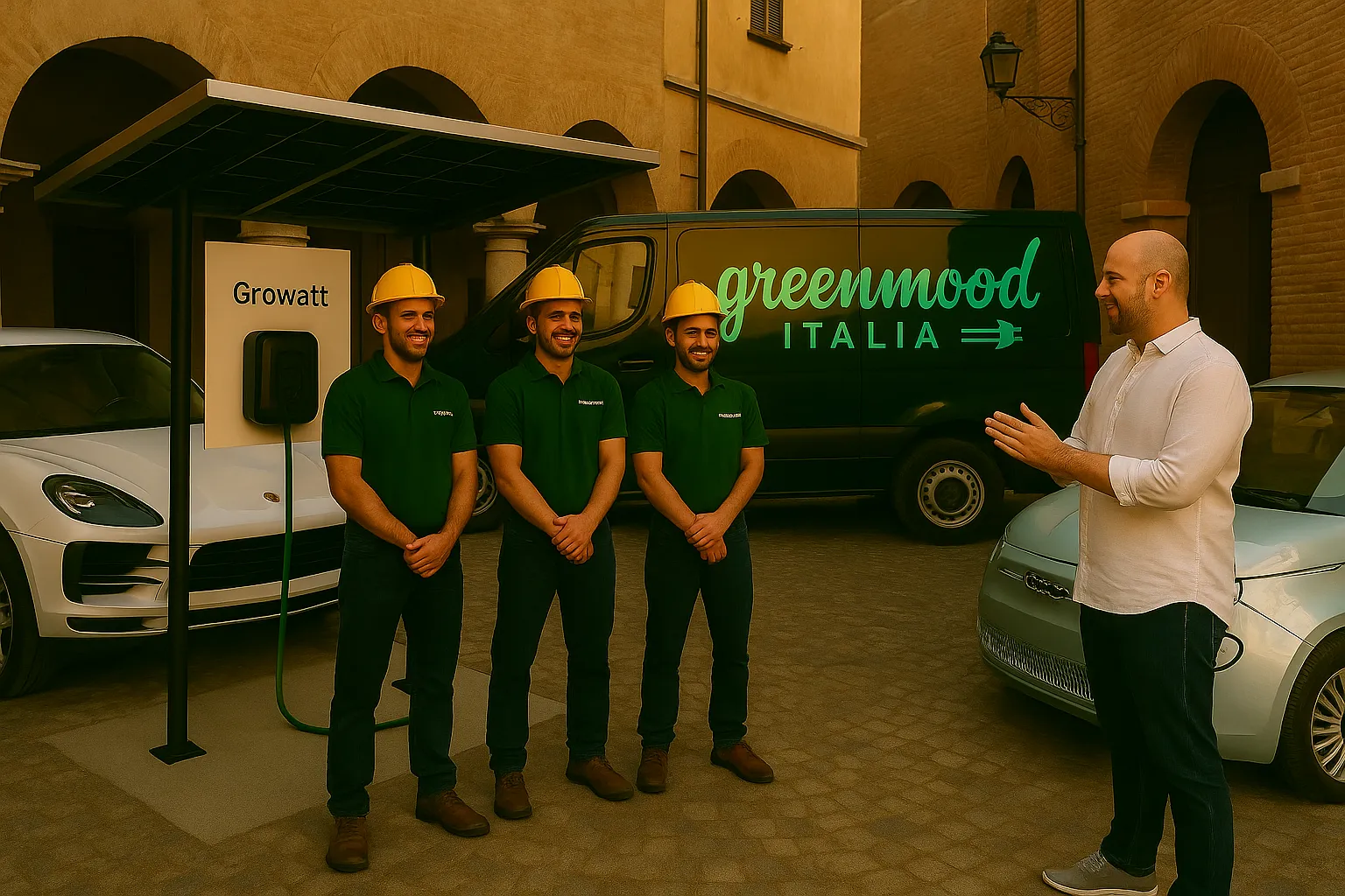 Installazione colonnina EV a Rovigo