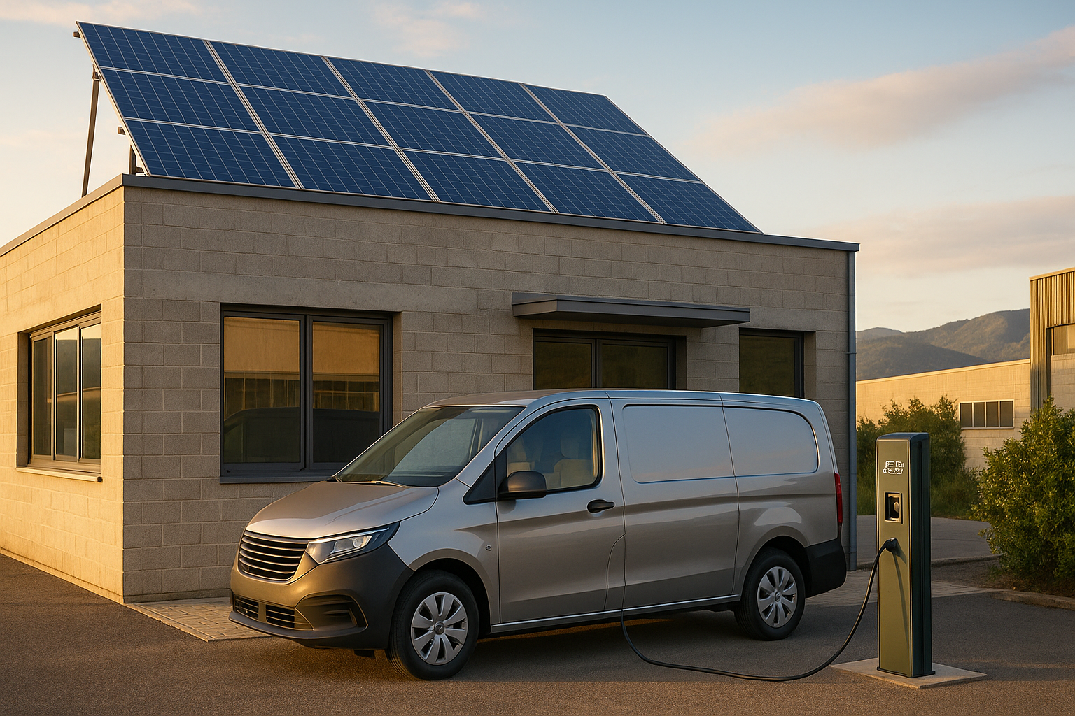 Azienda ligure con colonnina EV e impianto fotovoltaico a Savona