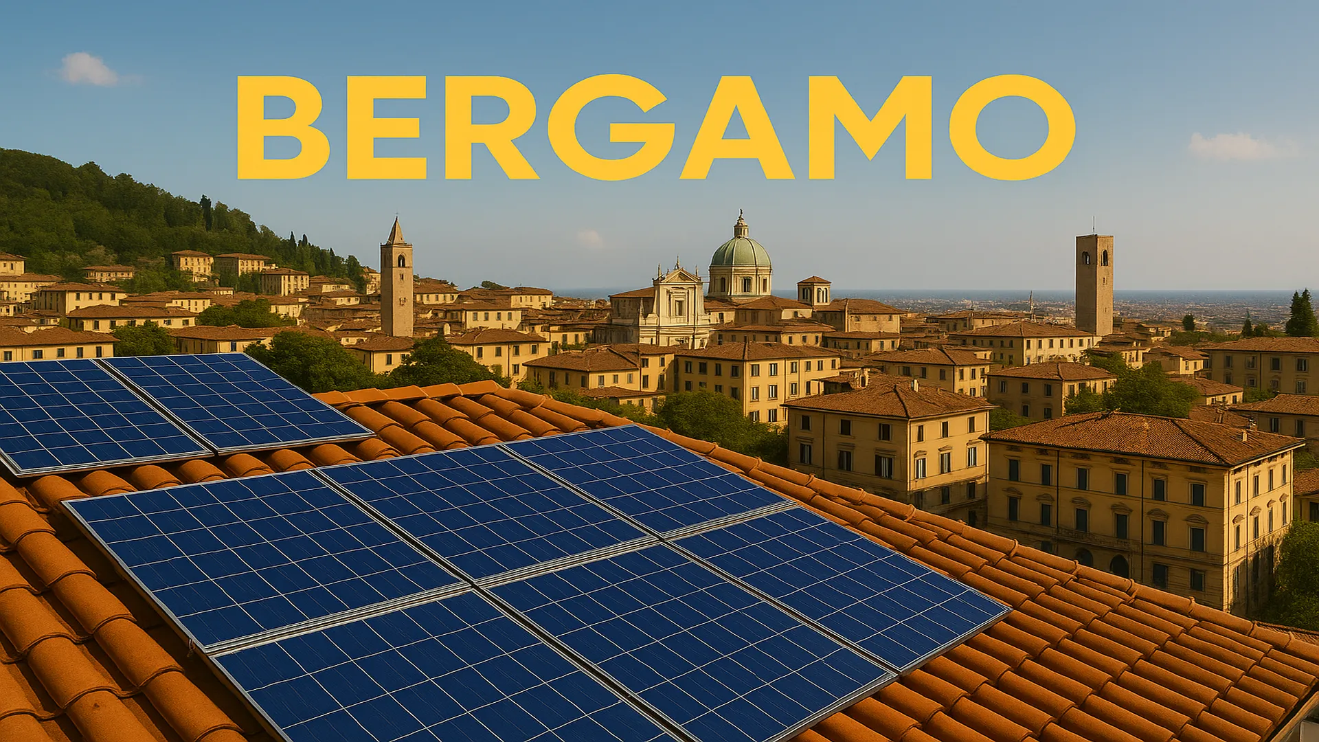 Pannelli solari su tetto - Bergamo