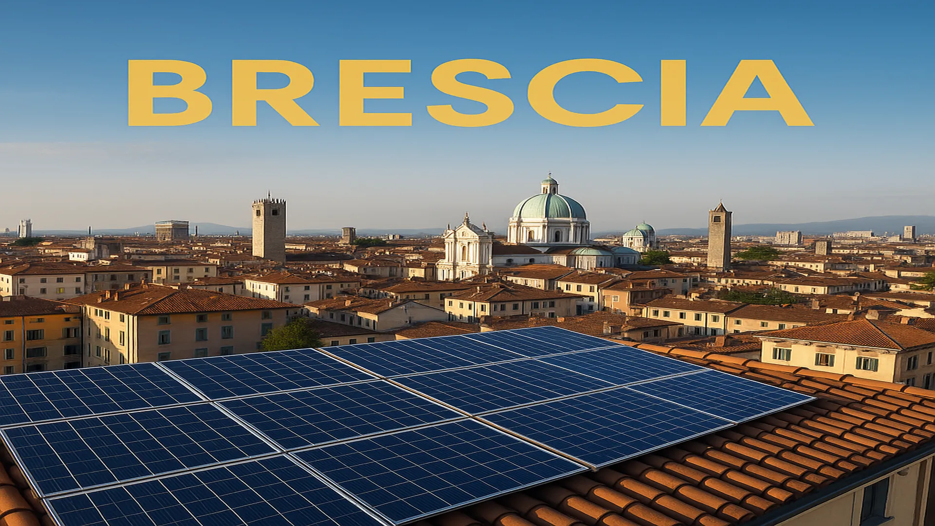 Pannelli solari su tetto - Brescia