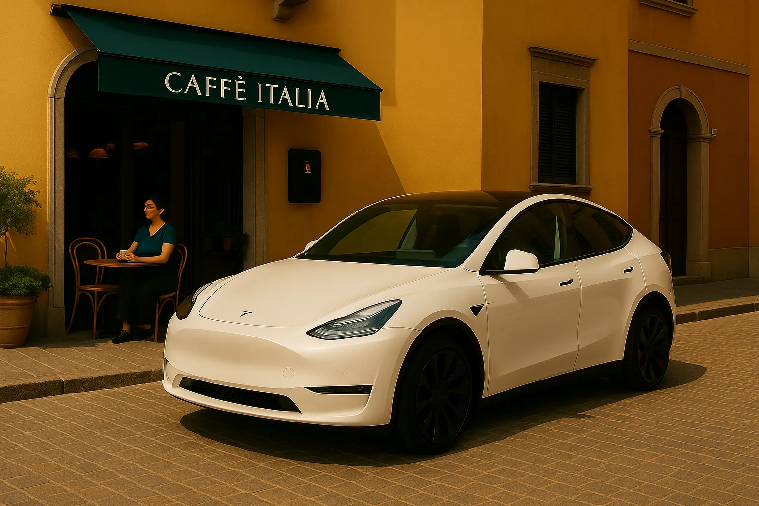 Colonnina EV installata a Brescia in zona centrale