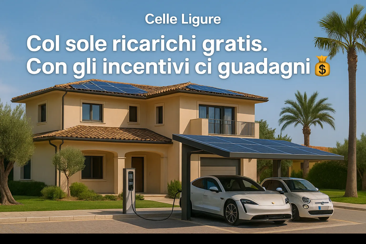 Stazione di ricarica EV a Celle Ligure