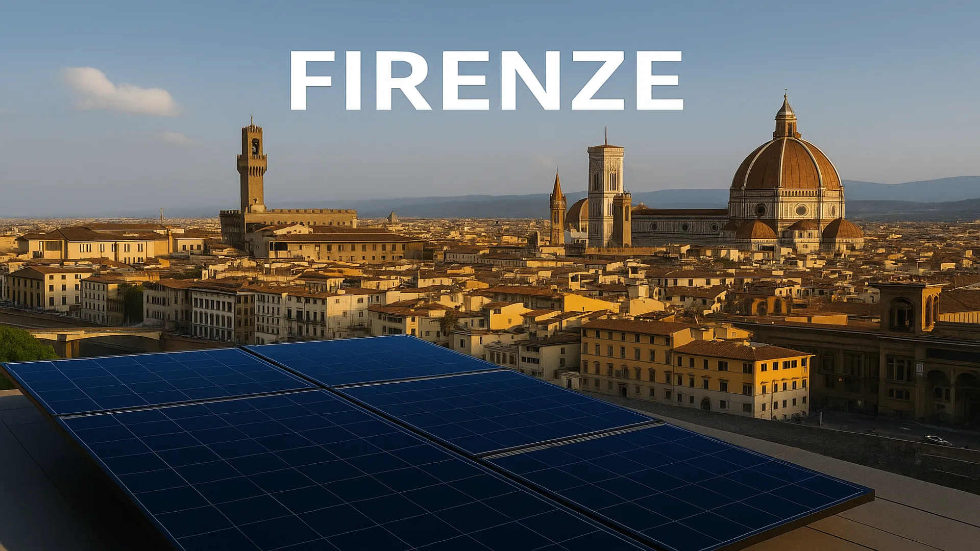 Pannelli solari su tetto - Firenze