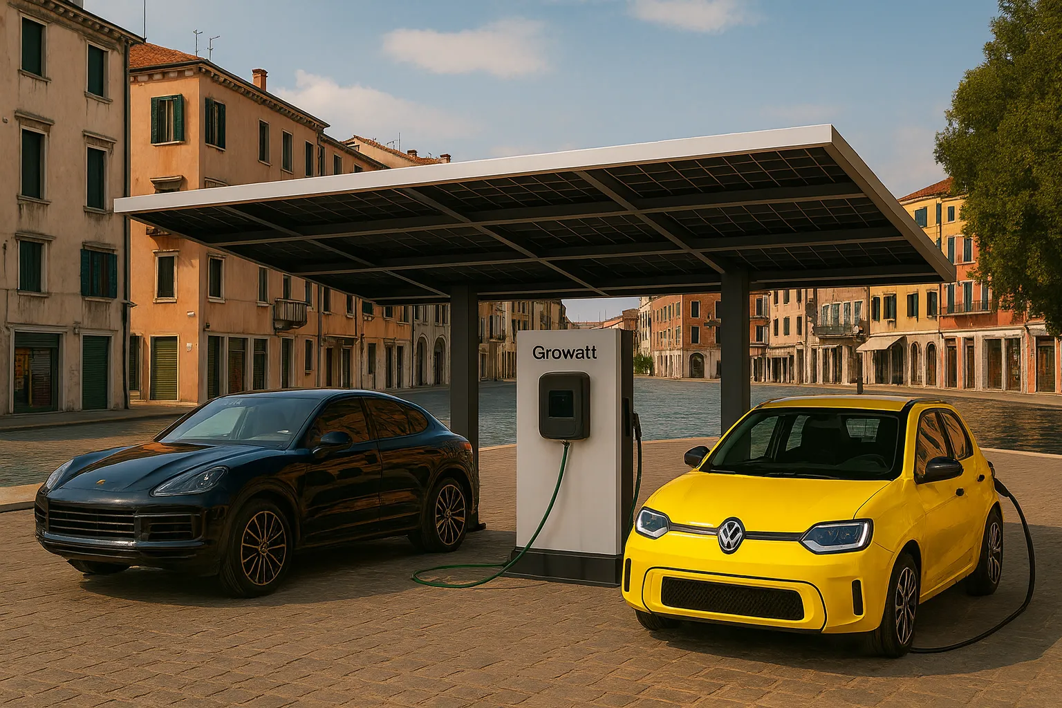 Colonnine EV a Venezia installazione Green Mood Italia