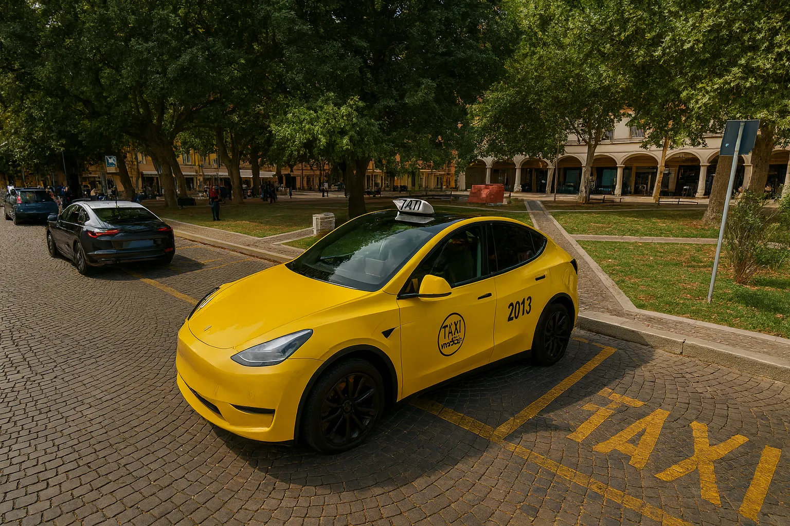 Colonnina EV installata a Modena in zona centrale