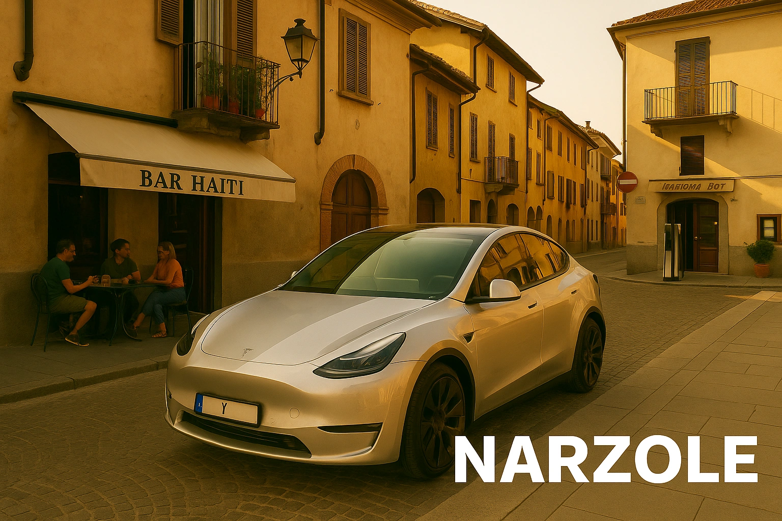 Pensilina fotovoltaica con auto elettriche a Narzole