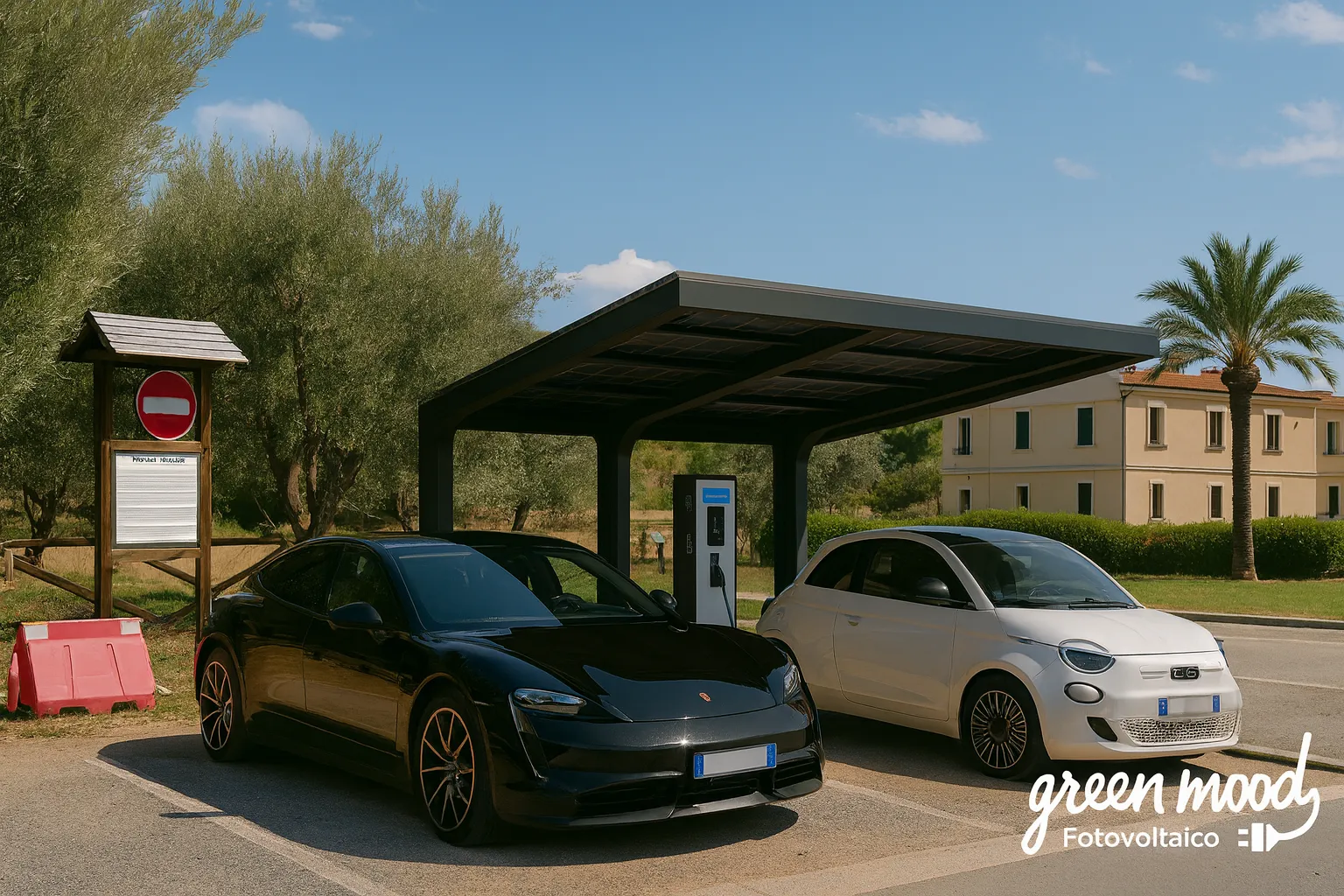 Colonnina di ricarica installata a Quiliano da Green Mood