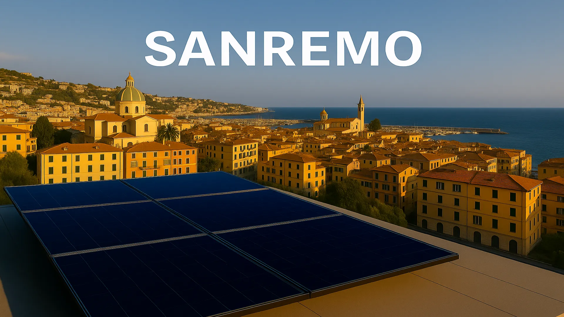 Pannelli solari su tetto - Sanremo