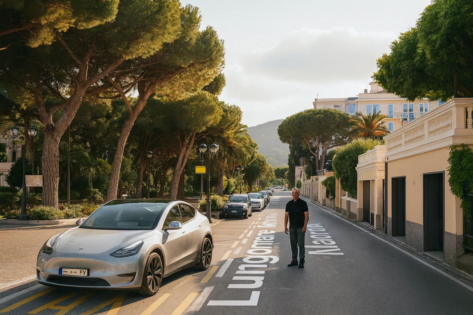 Vista panoramica di Spotorno con impianto fotovoltaico – Green Mood Italia