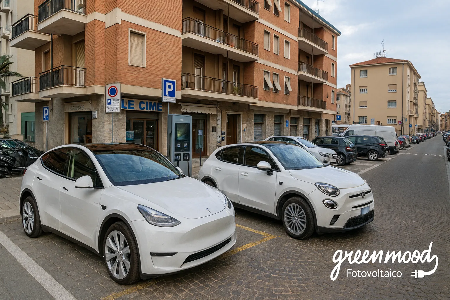 Colonnina di ricarica elettrica a Vado Ligure - Green Mood