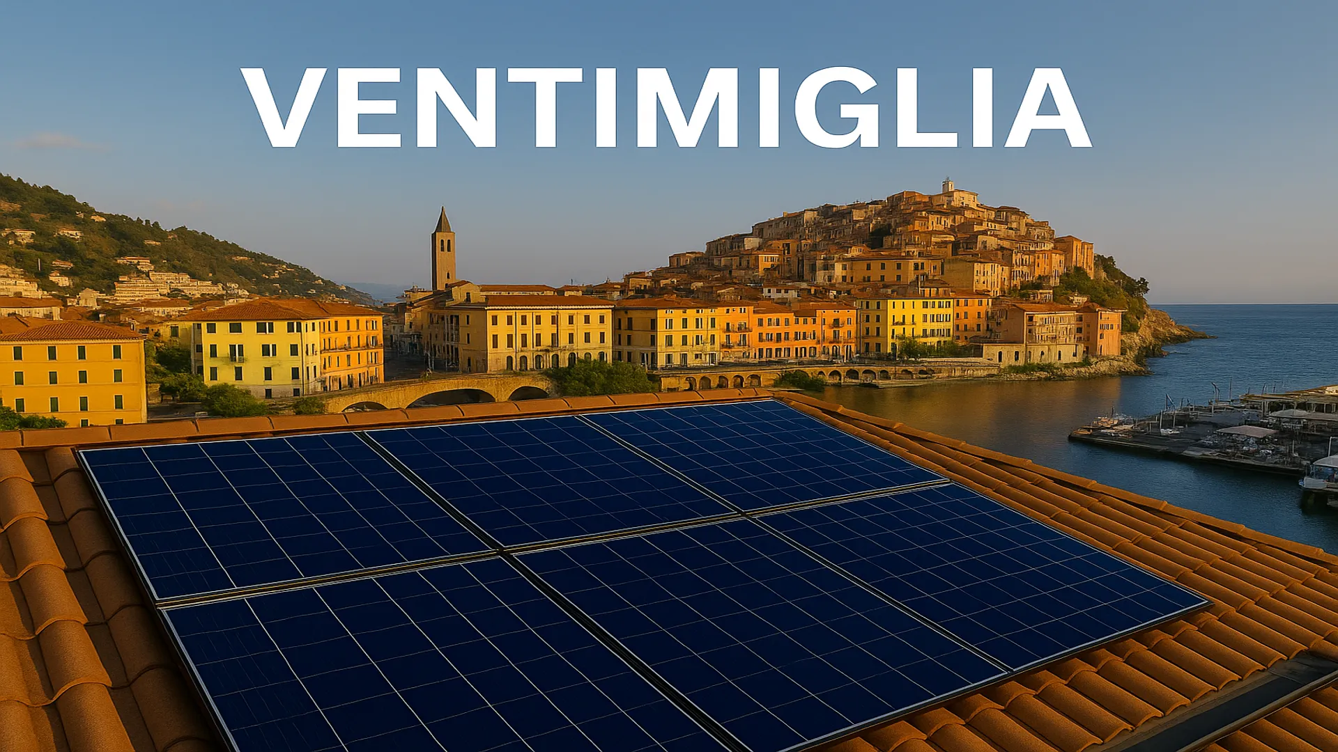 Pannelli solari su tetto - Ventimiglia