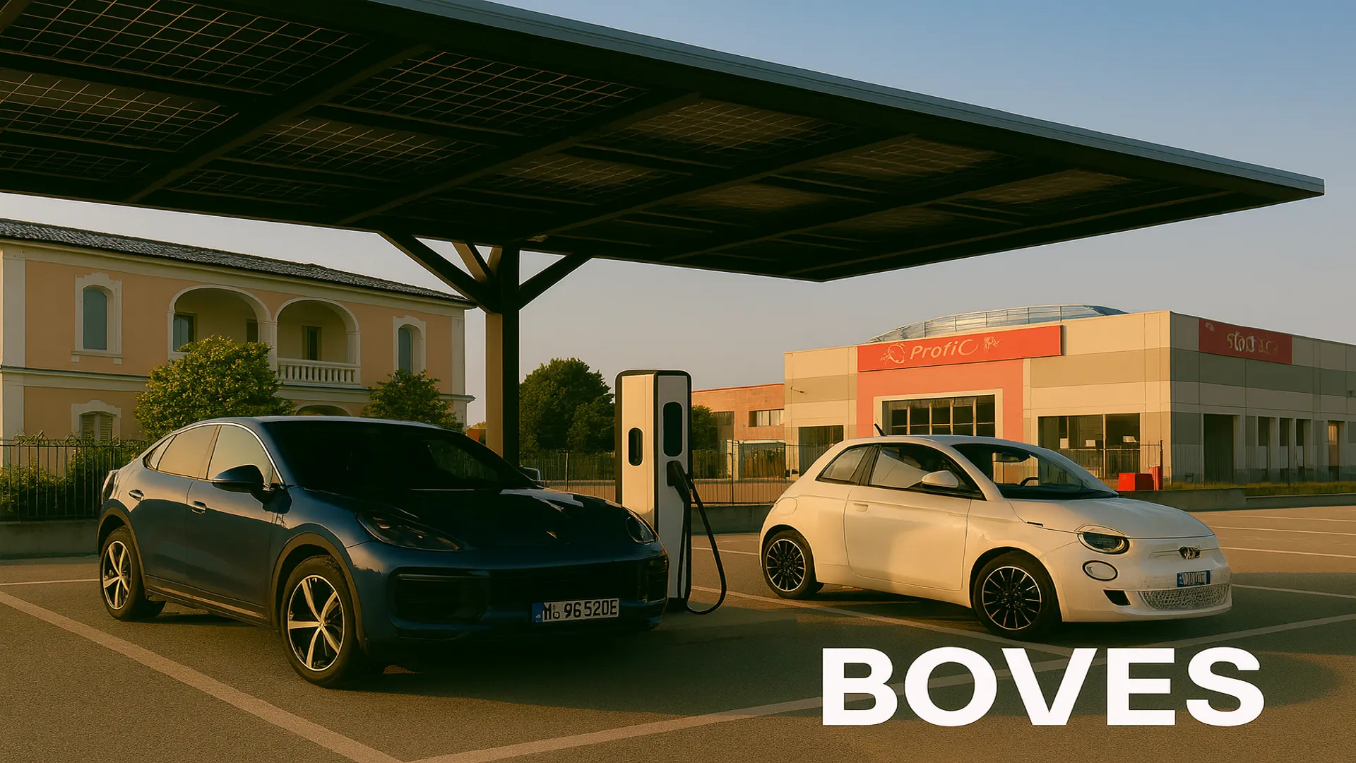 Pensilina solare a Boves - Green Mood Italia