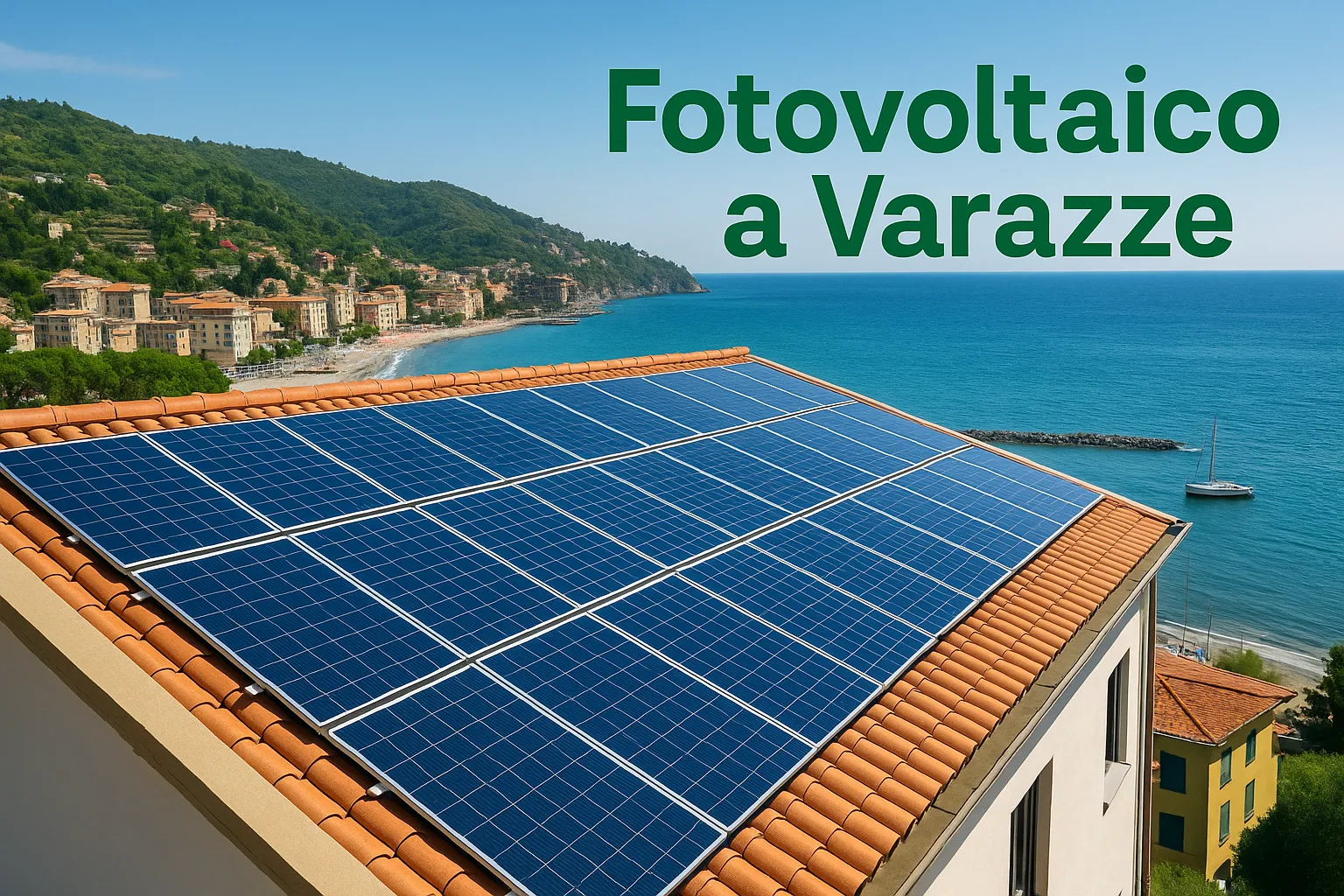 Installazione di pannelli fotovoltaici a Varazze su edificio residenziale