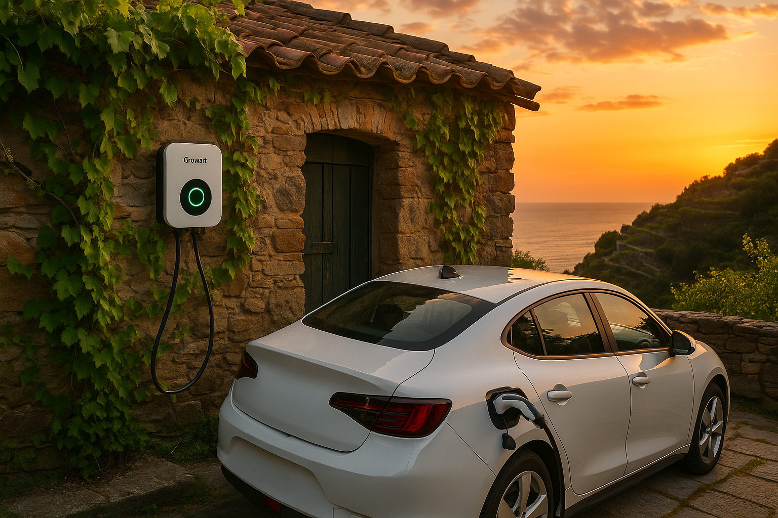 Colonnina ricarica auto elettrica Liguria