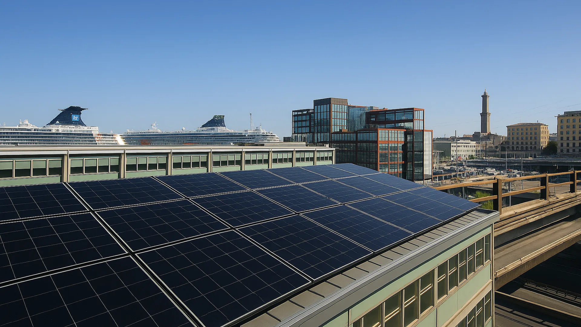Pannelli fotovoltaici su tetto di casa a Imperia