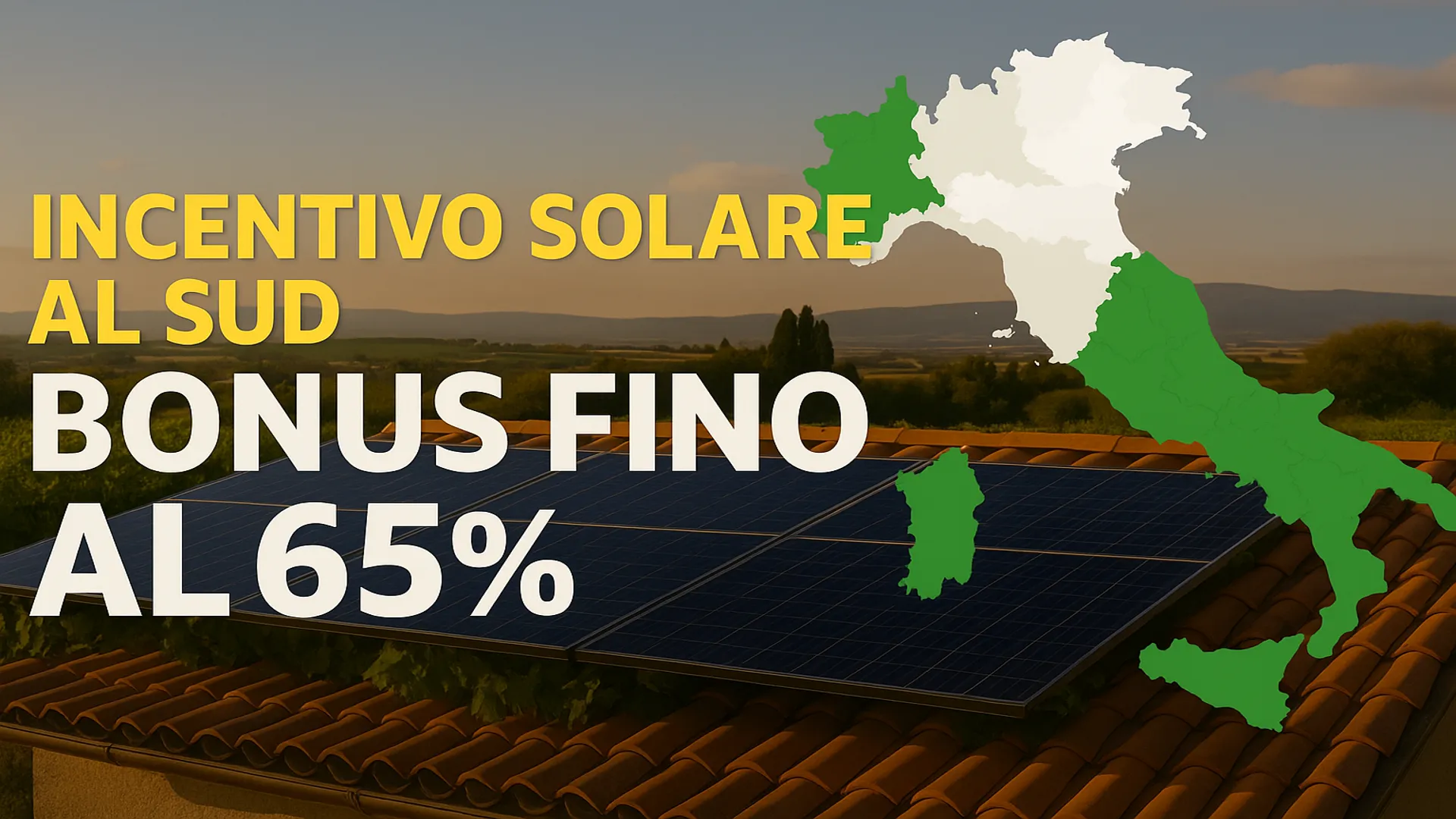 Bonus 65% per il fotovoltaico al Sud Italia – Green Mood Italia