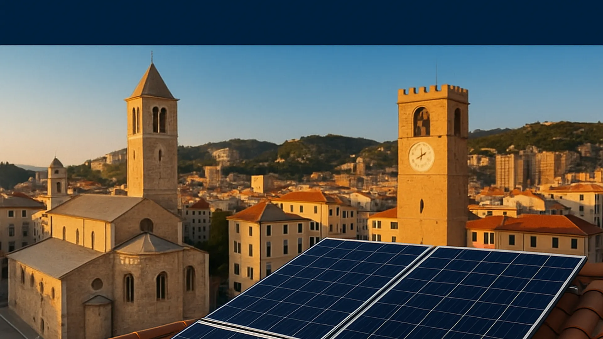 Impianto fotovoltaico a Savona su tetto moderno