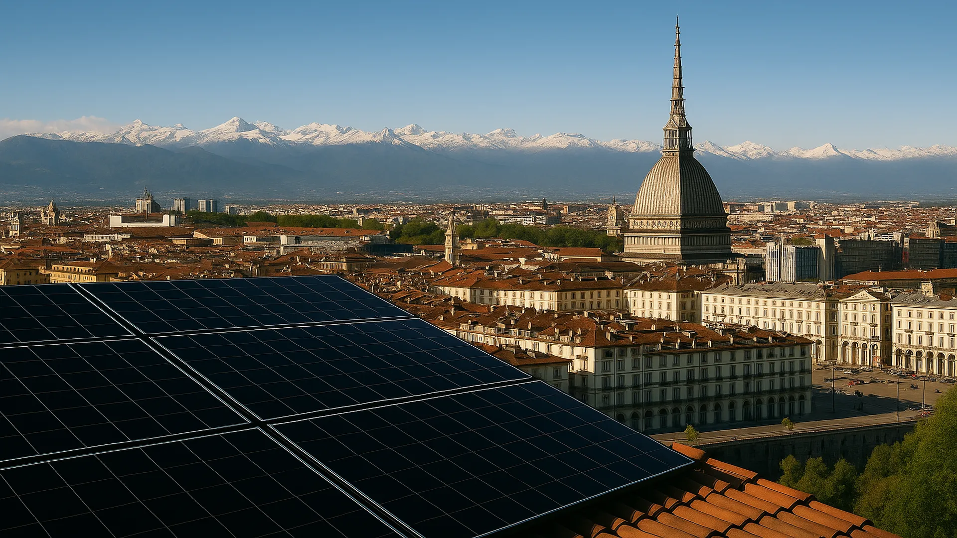 Impianto fotovoltaico Torino panoramico
