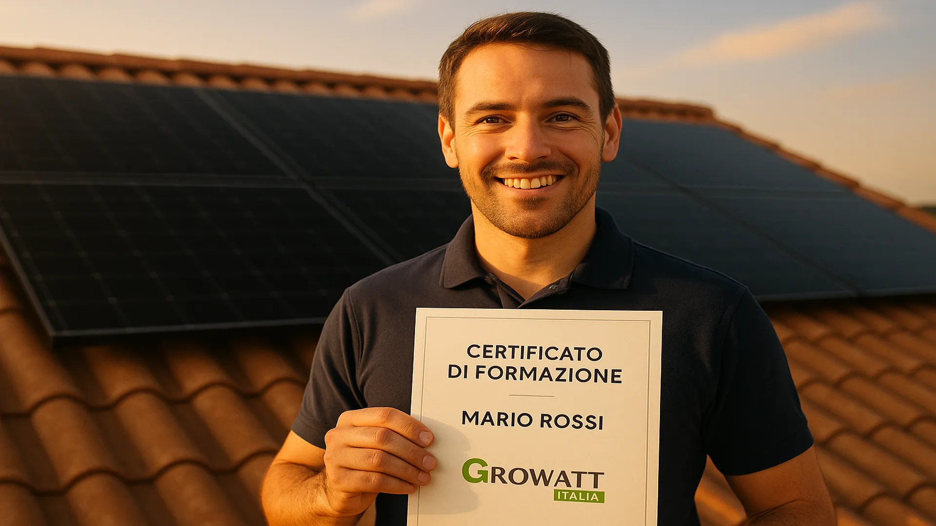 Professionisti energia solare in formazione