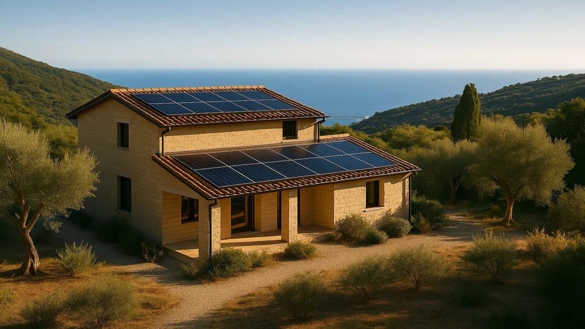 Villa con fotovoltaico a Savona