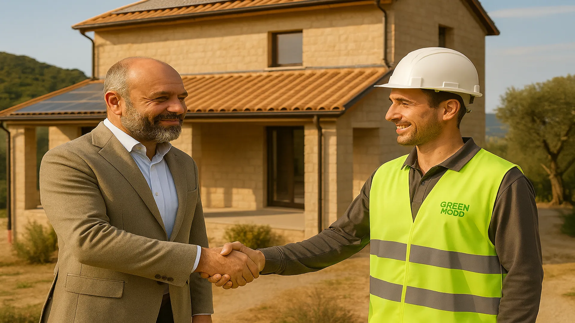 Marco Faia al cantiere