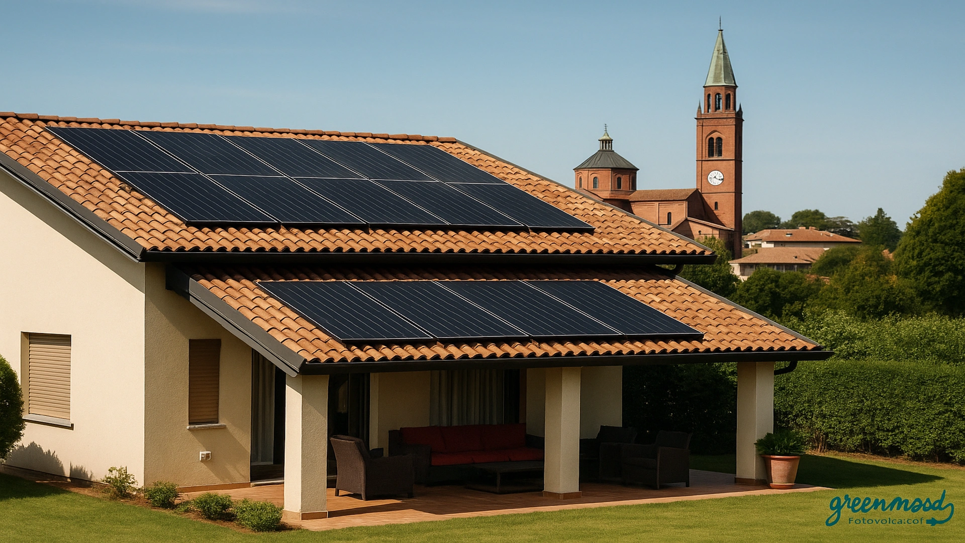 Impianto fotovoltaico a Novara su tetto residenziale