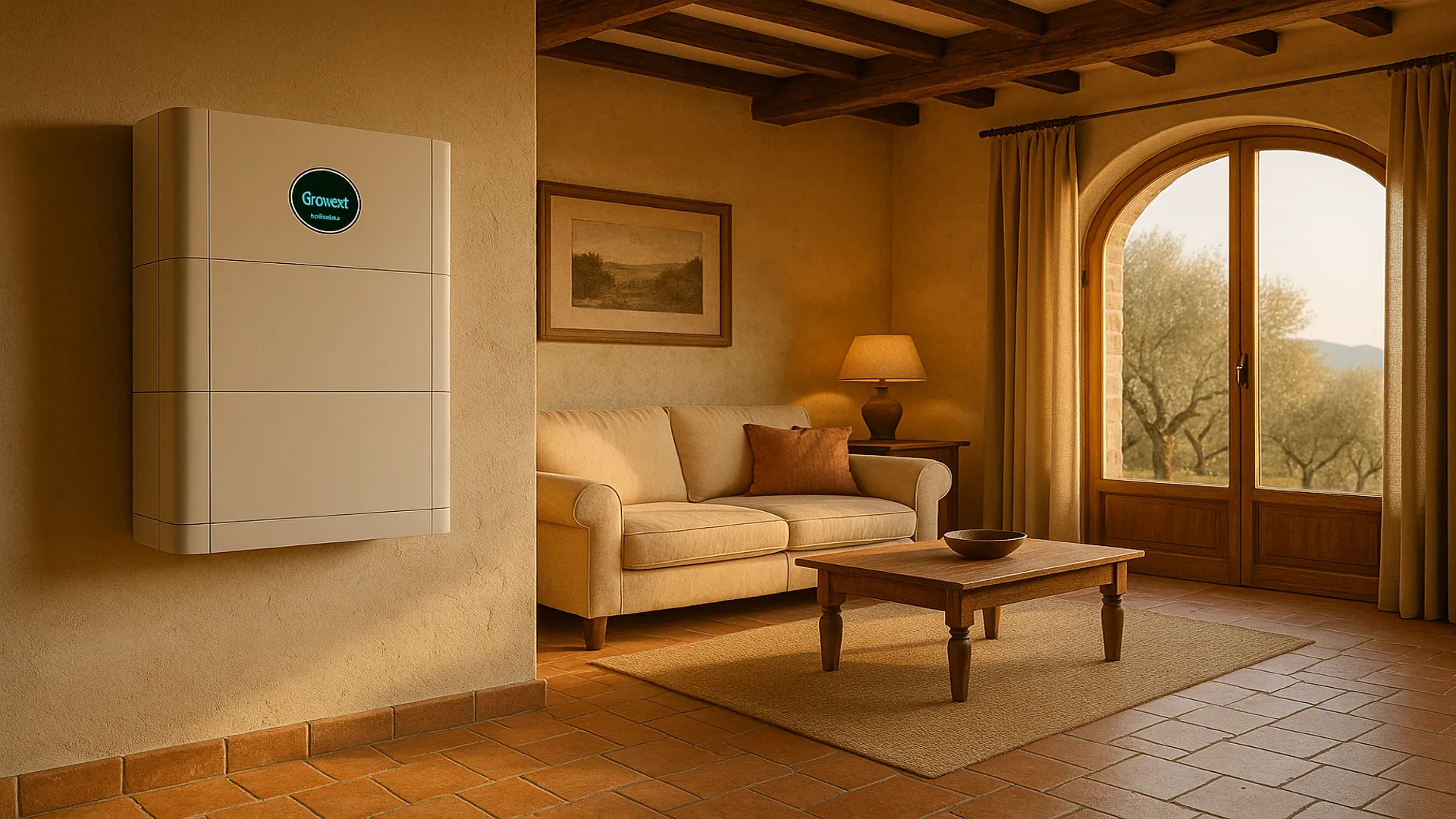 Sistema solare con batterie a Perugia