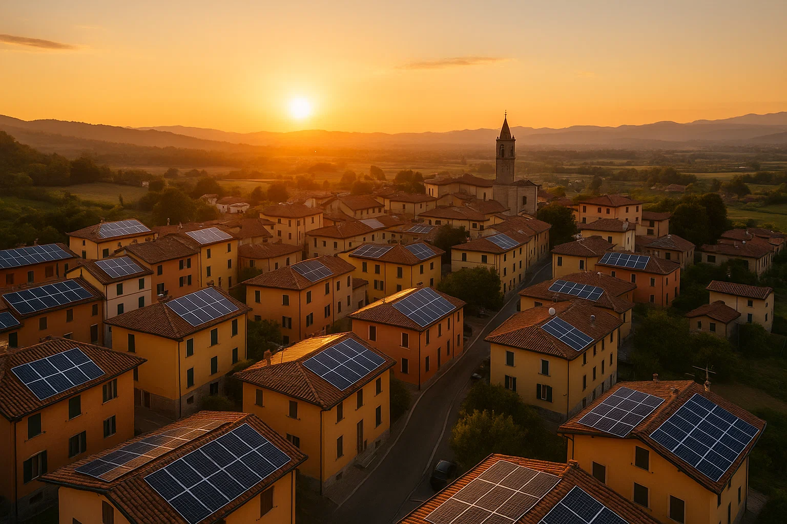 Hernieuwbare energiegemeenschap zonne-energie Italië