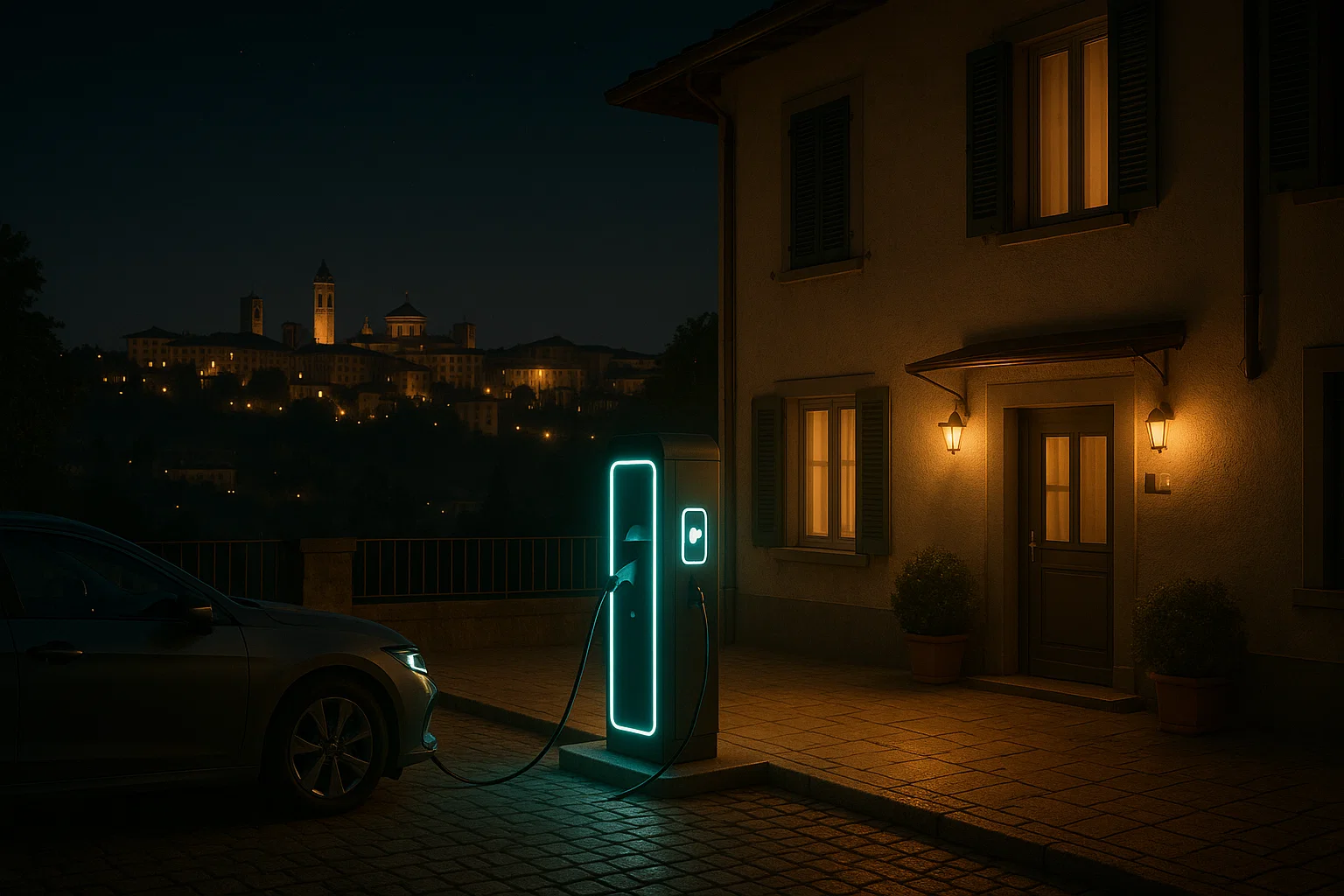Ricarica EV Bergamo – Viaggiatori green in hotel