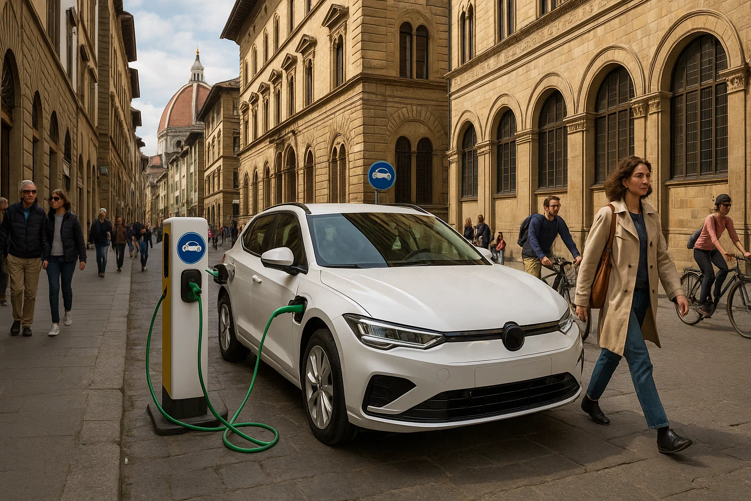 Ricarica EV Firenze – Viaggiatori green in hotel