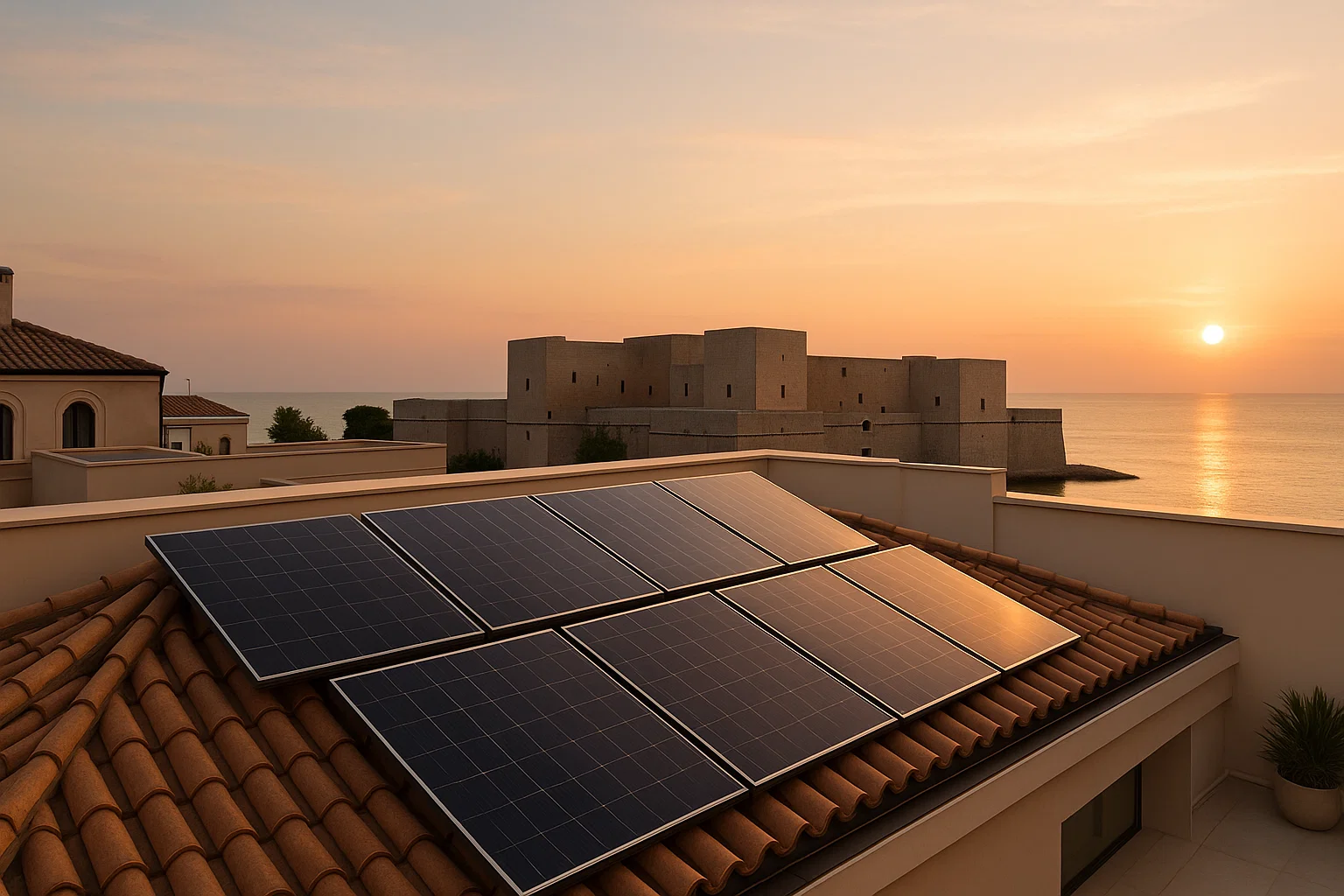 Impianto fotovoltaico a Barletta con incentivi CER 2025