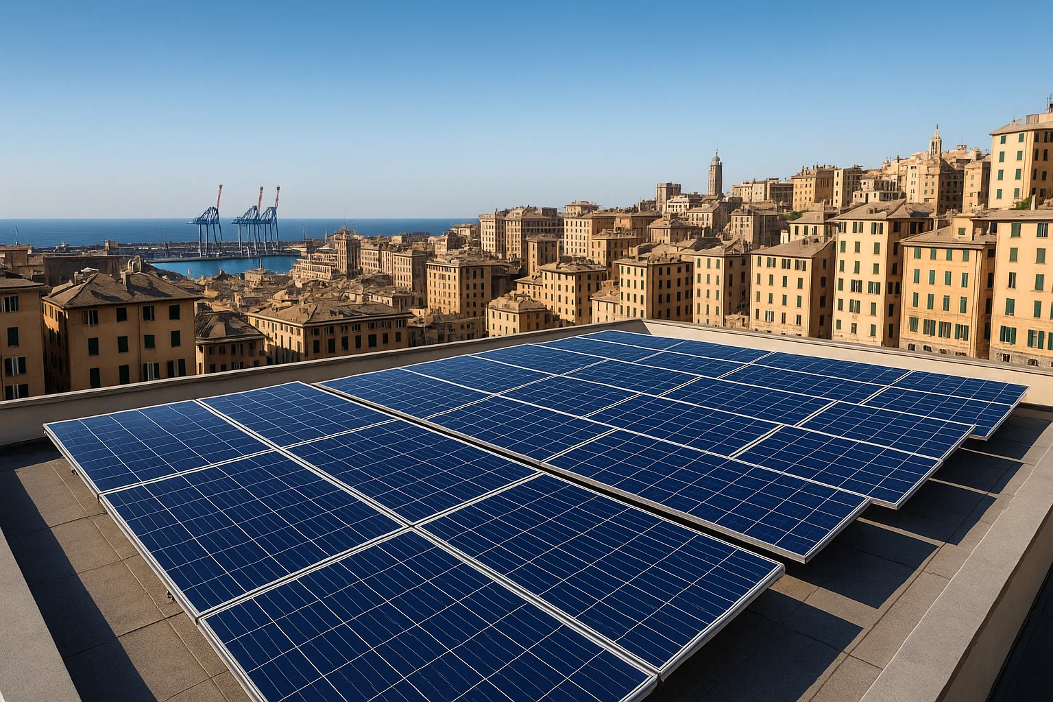 Impianto fotovoltaico a Genova
