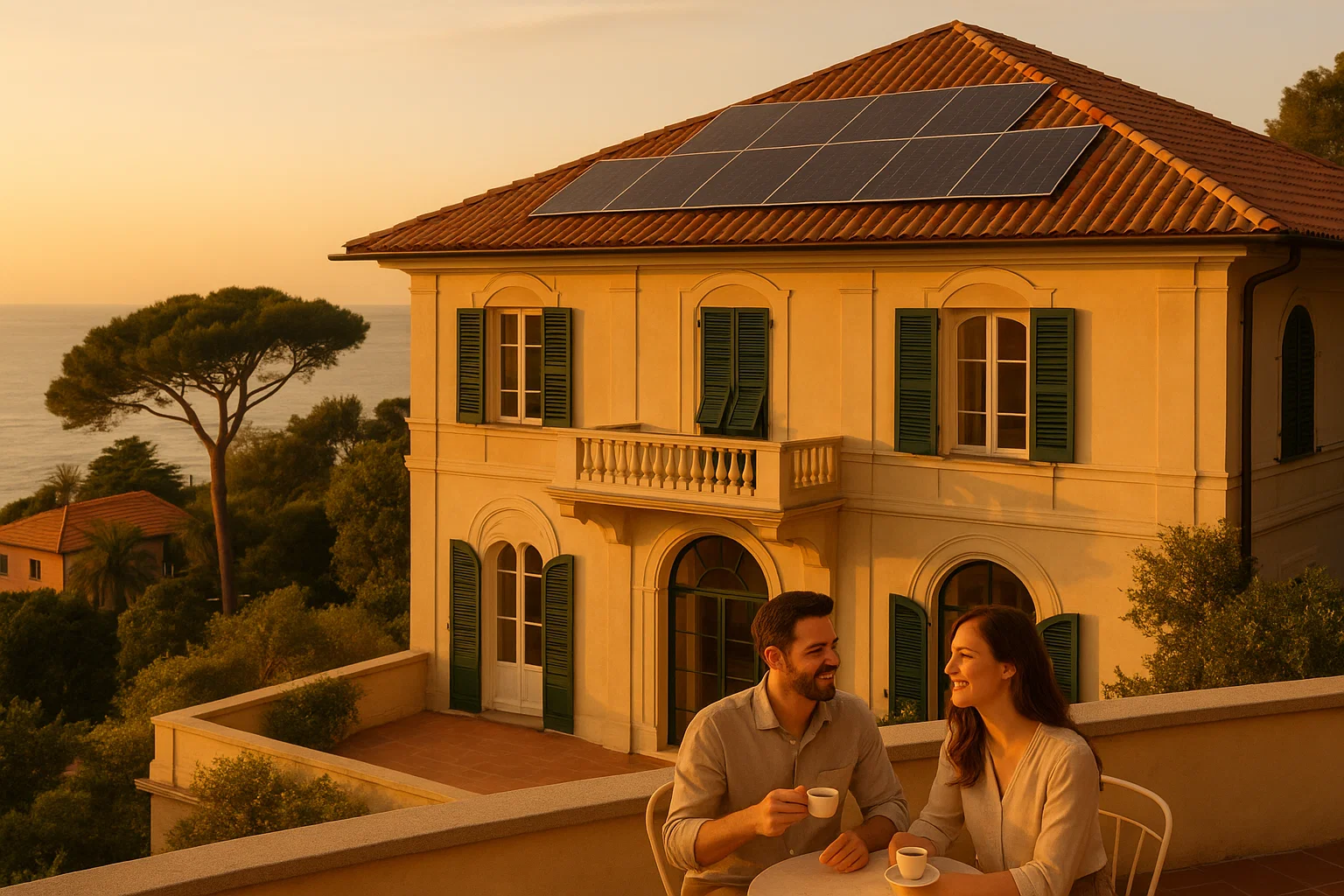 Villa a Genova con fotovoltaico