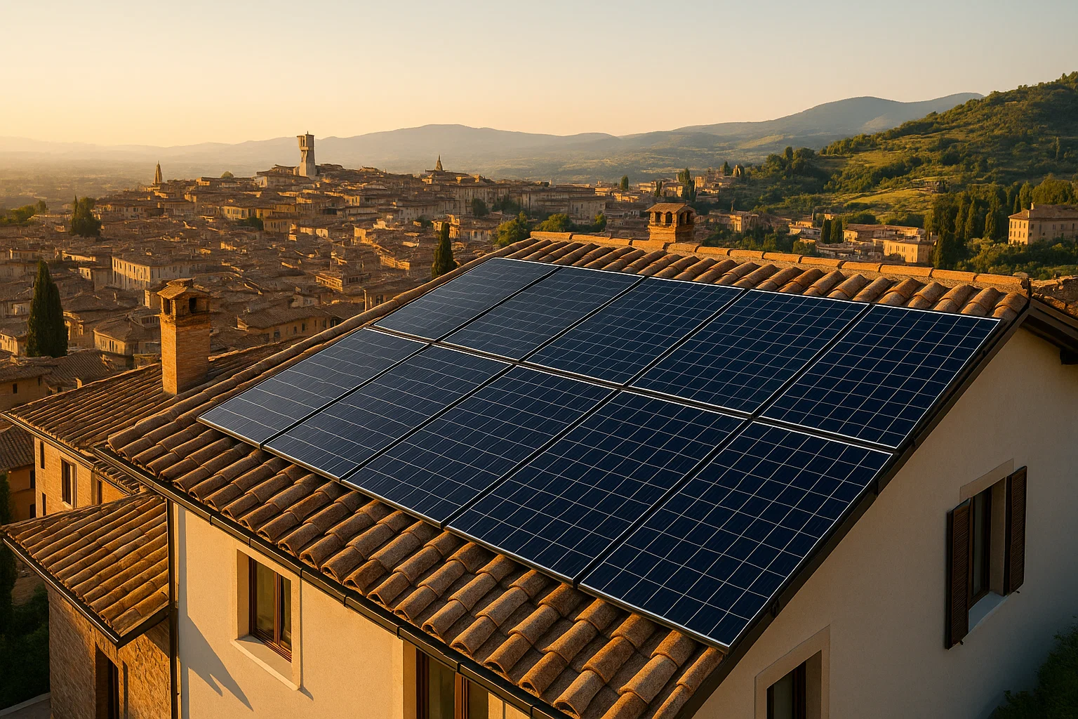 Indipendenza energetica a Perugia con il fotovoltaico