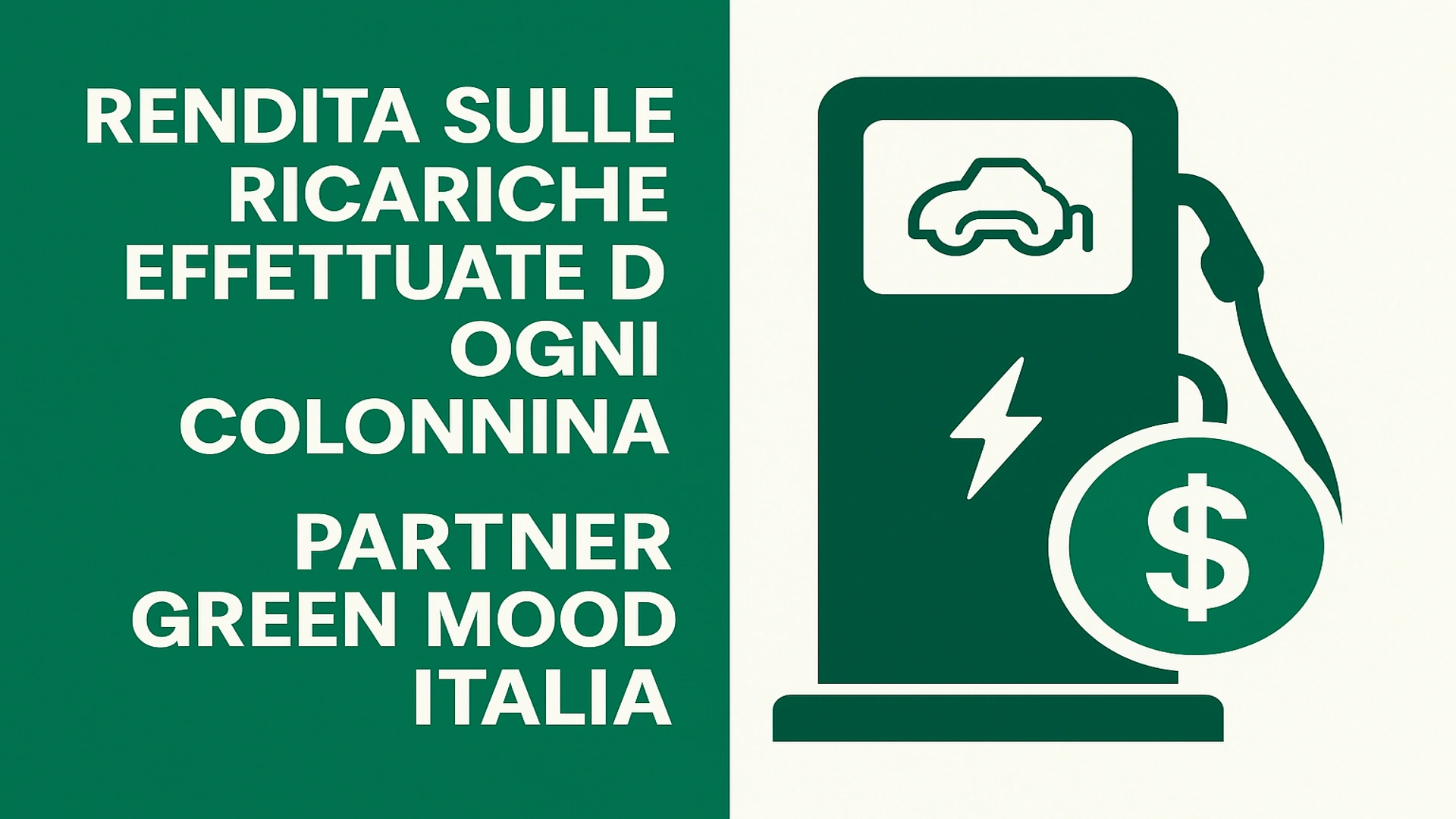 Rendita da stazioni di ricarica Green Mood Italia