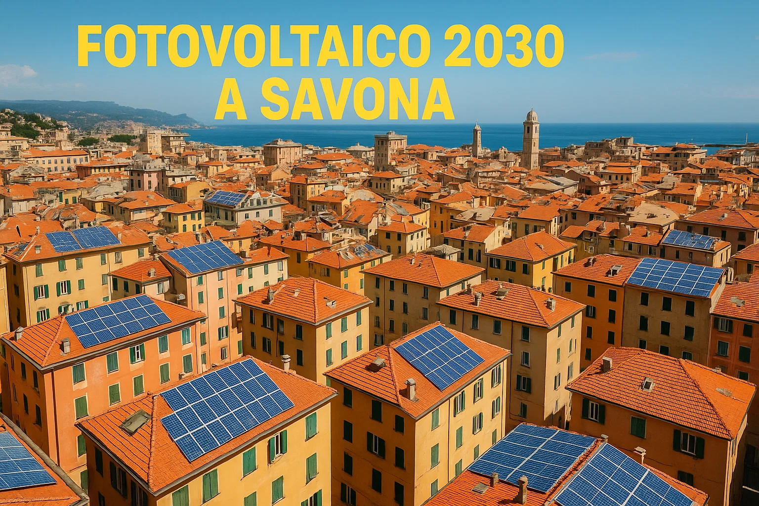 Vista Savona con fotovoltaico