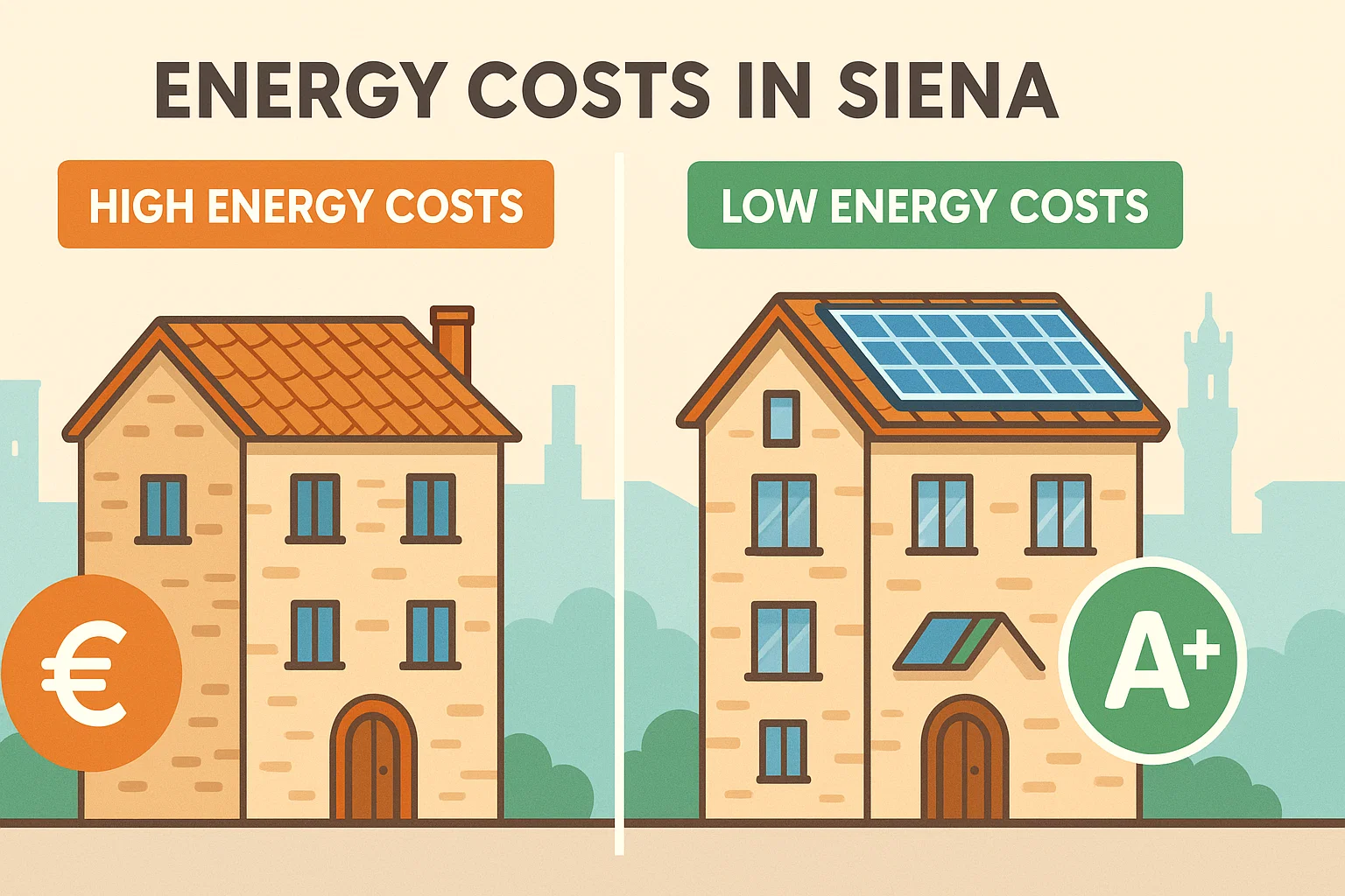 Classe energetica migliorata Siena