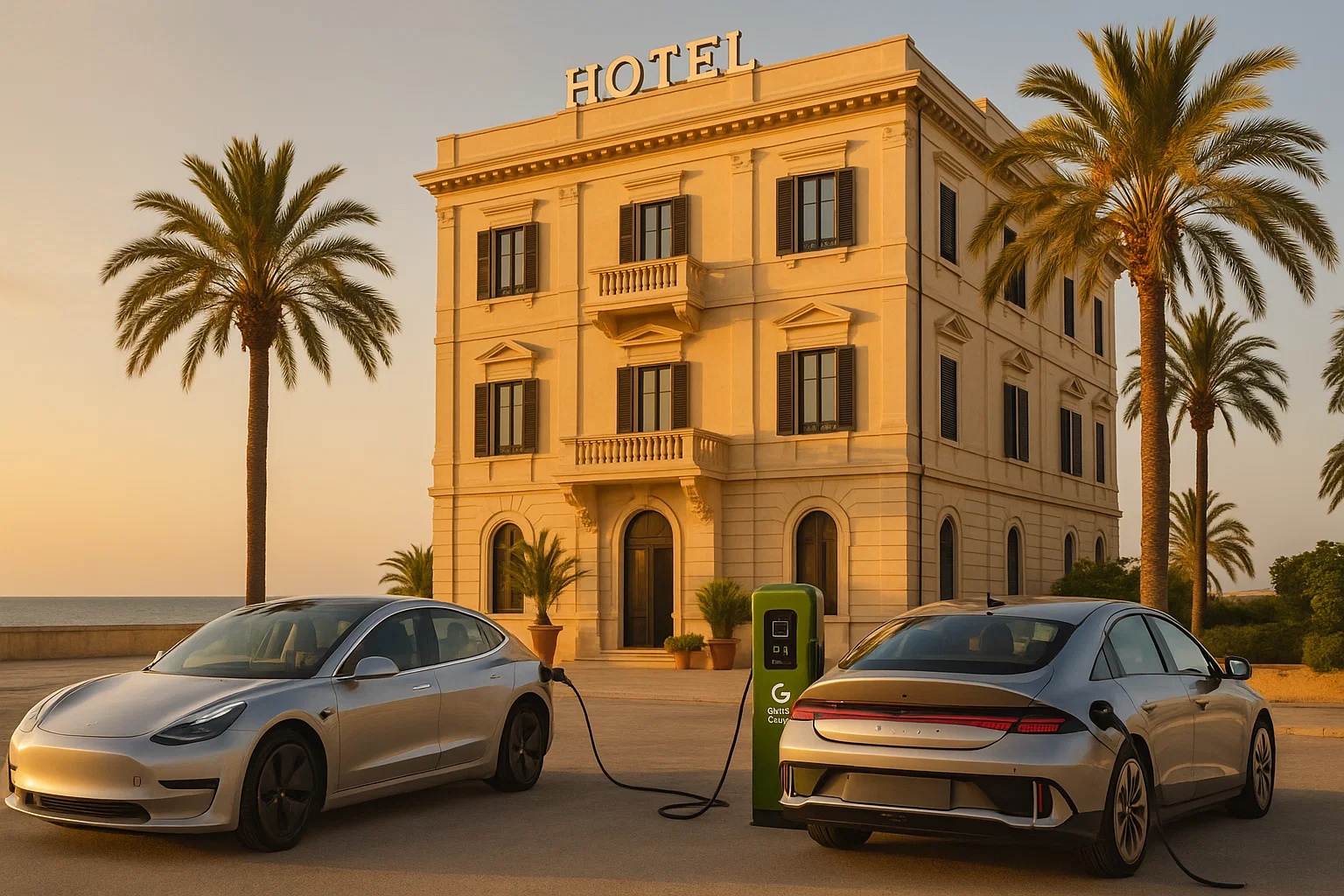 Hotel a Trapani con colonnina EV Green Mood